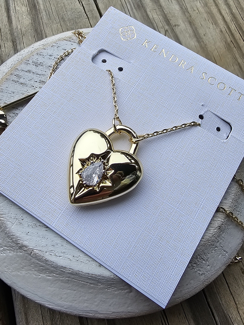 Kendra Scott Heirloom Heart 18k Yellow Gold Vermeil Locket Pendant